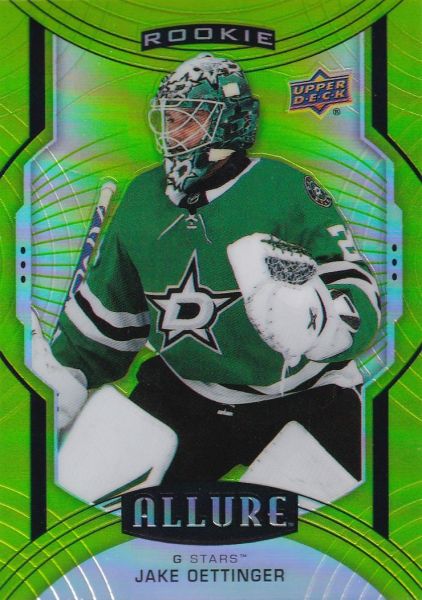 insert RC karta JAKE OETTINGER 20-21 Allure Rookie Green Quartz /99